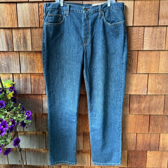 NWT Carhartt Blue Denim #101483 - Holter Relaxed Fit Jean in Men's 38X32 - Picture 1 of 14